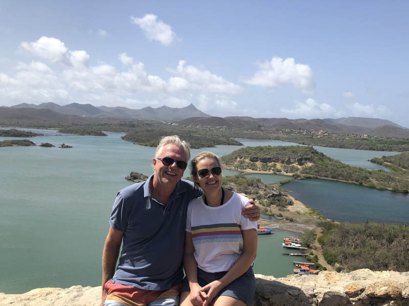 Jora en Maarten van Wereldstap Curaçao