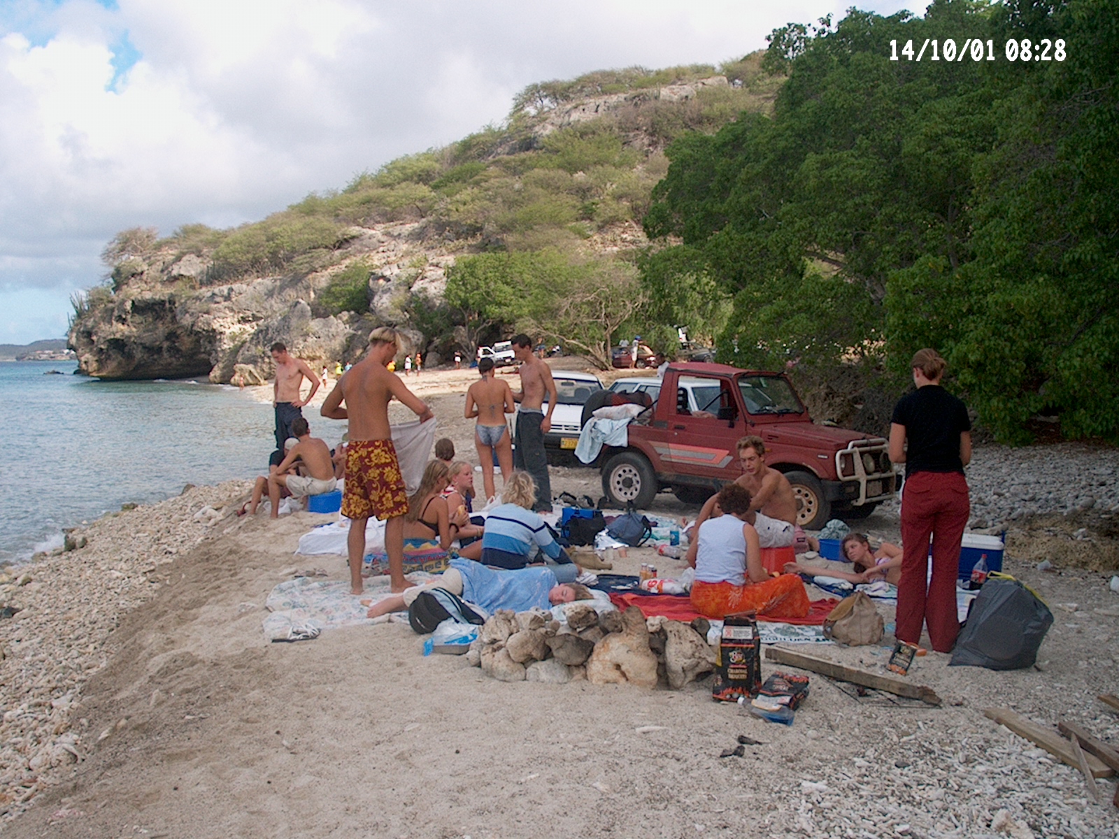 Lunch op het strand Curacao met Burgermeester