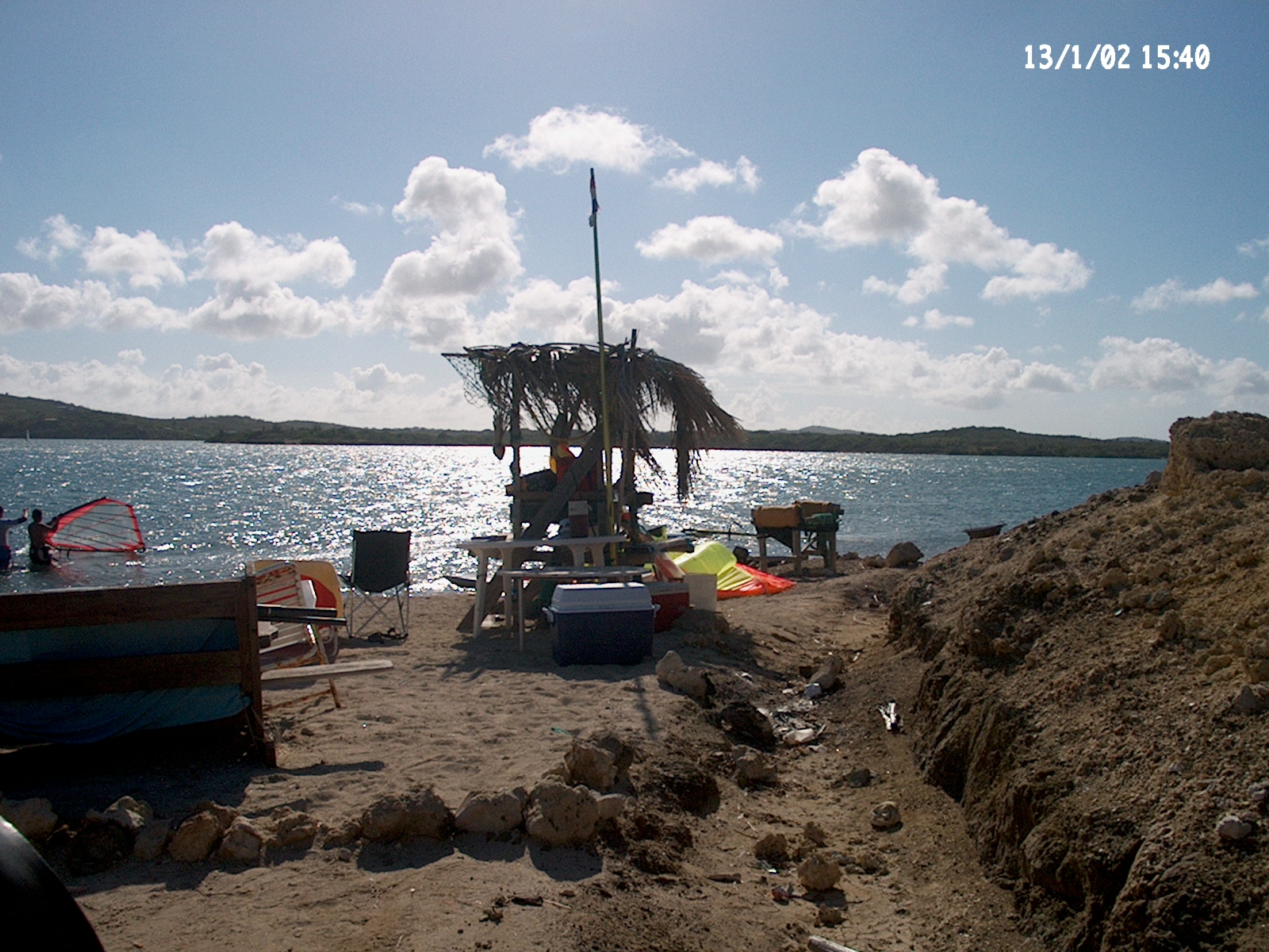 On the beach Curacao Wereldstage
